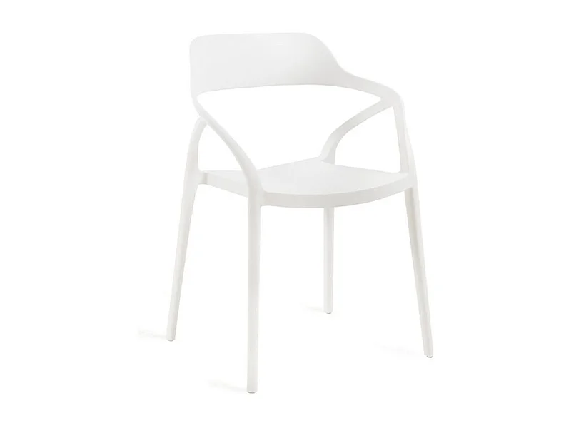 Chaise polypropylène Kinzo – Intérieur et extérieur-Blanc