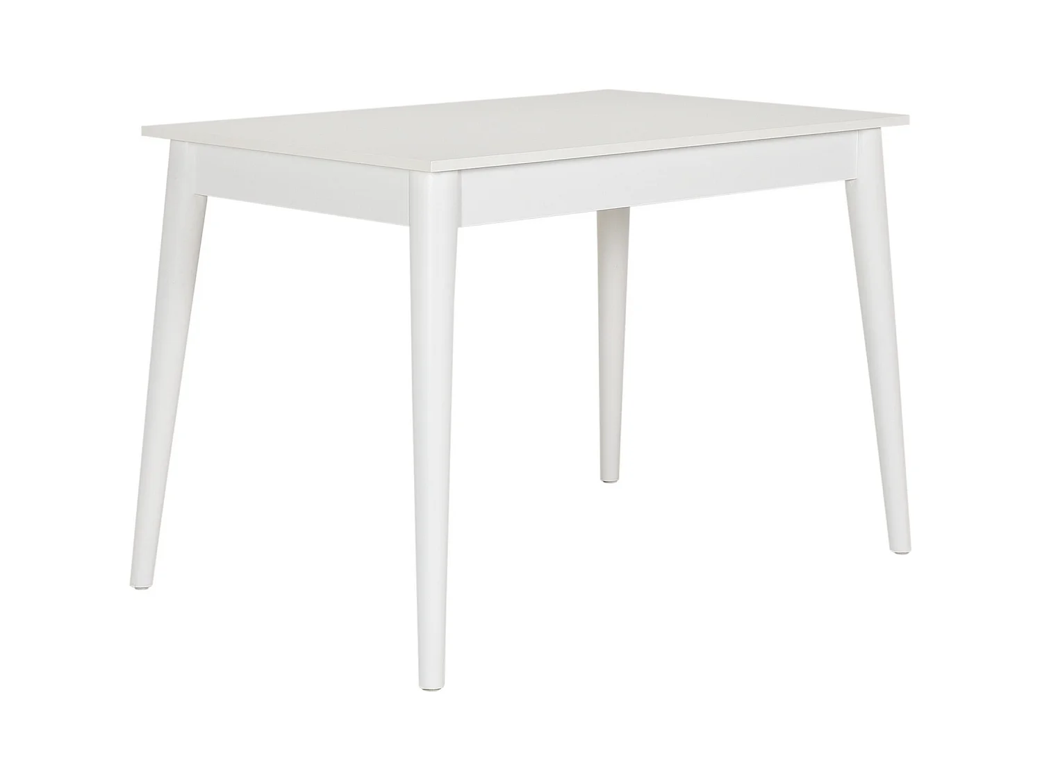 Table de cuisine blanche 6 places Kouby 110cm
