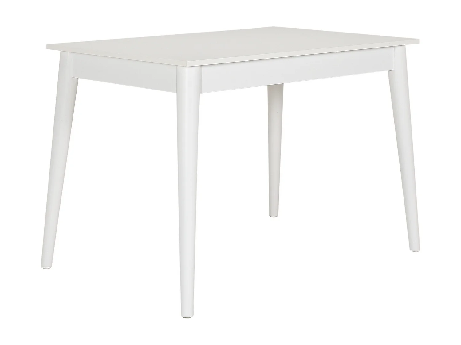 Table de cuisine blanche 6 places Kouby 110cm