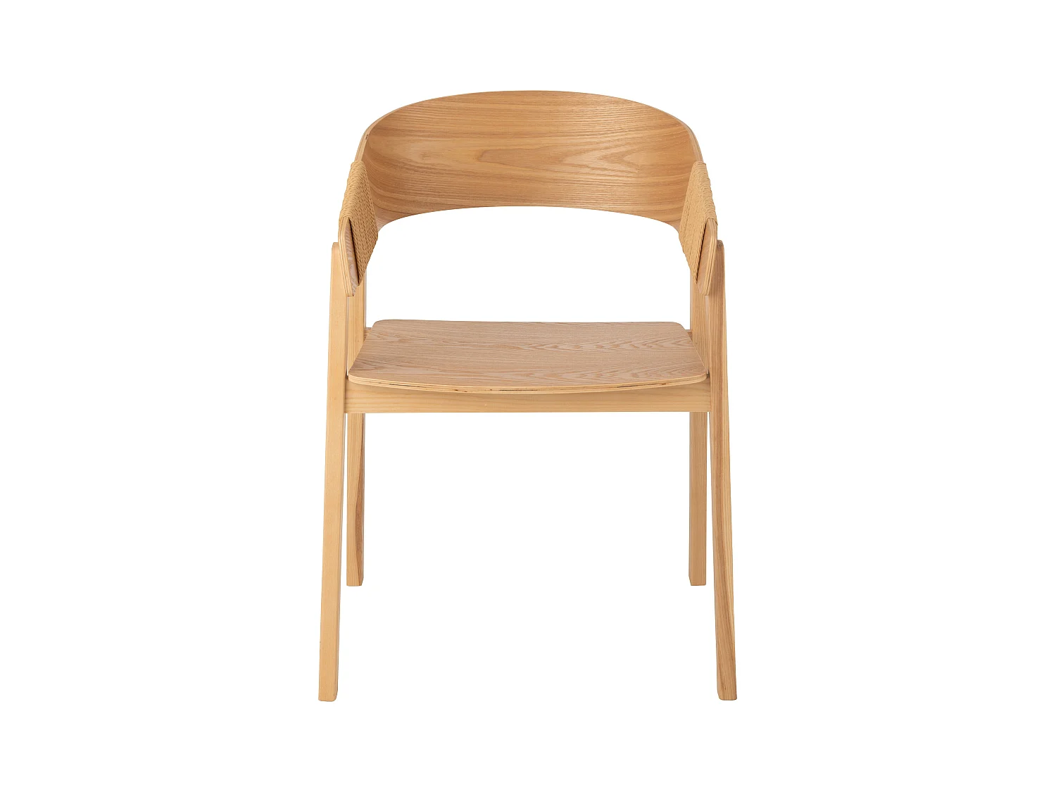 Fauteuil en bois de frêne HIVA – Sobriété naturelle et élégance contemporaine