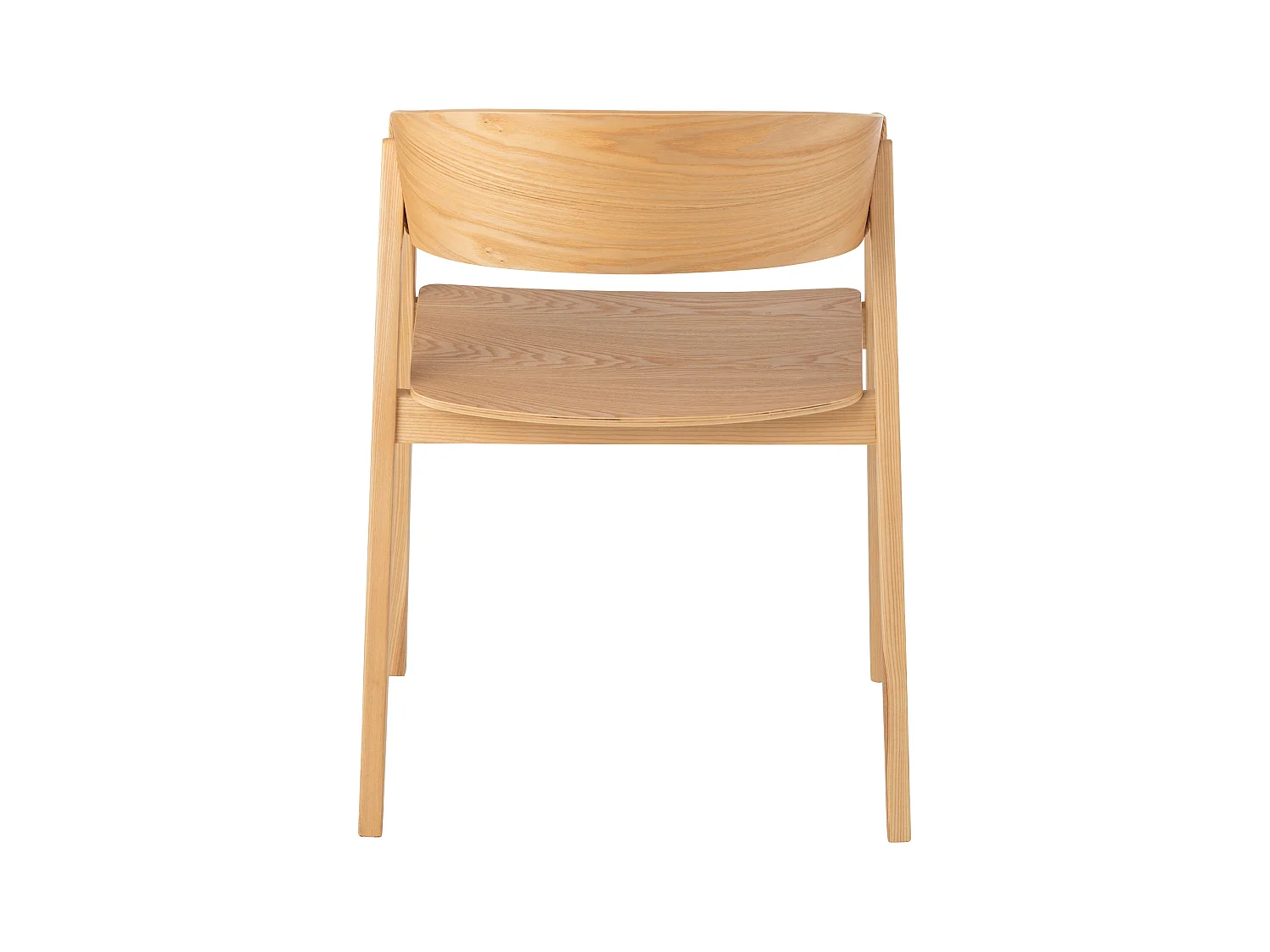 Fauteuil en bois de frêne HIVA – Sobriété naturelle et élégance contemporaine