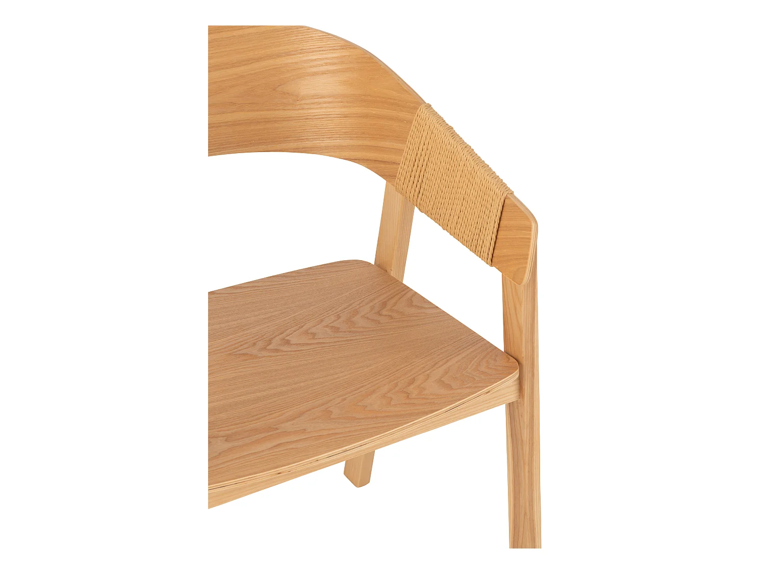 Fauteuil en bois de frêne HIVA – Sobriété naturelle et élégance contemporaine