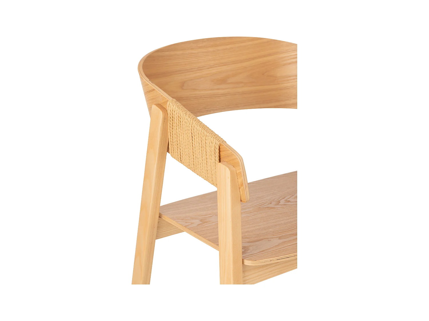 Fauteuil en bois de frêne HIVA – Sobriété naturelle et élégance contemporaine