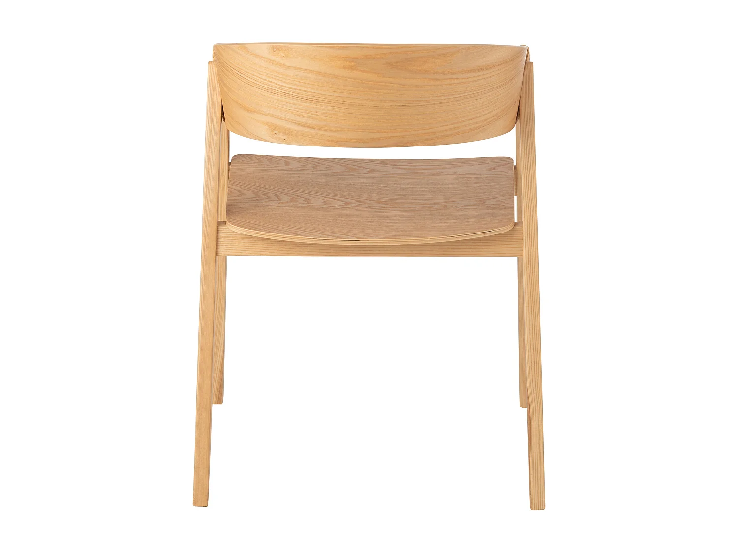Fauteuil en bois de frêne HIVA – Sobriété naturelle et élégance contemporaine