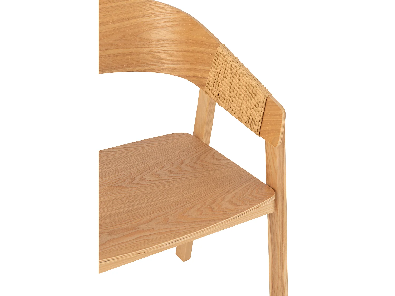 Fauteuil en bois de frêne HIVA – Sobriété naturelle et élégance contemporaine