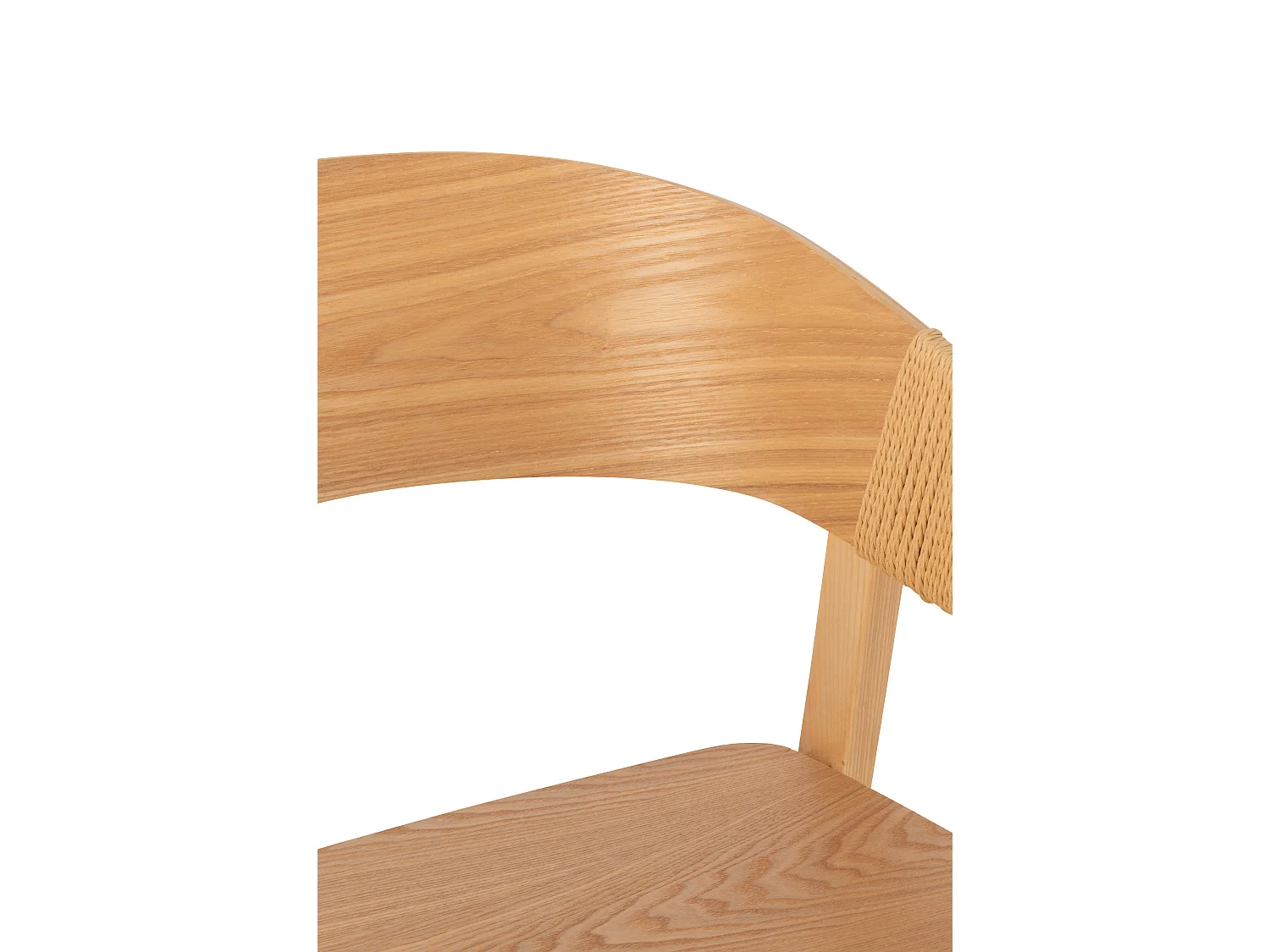 Fauteuil en bois de frêne HIVA – Sobriété naturelle et élégance contemporaine