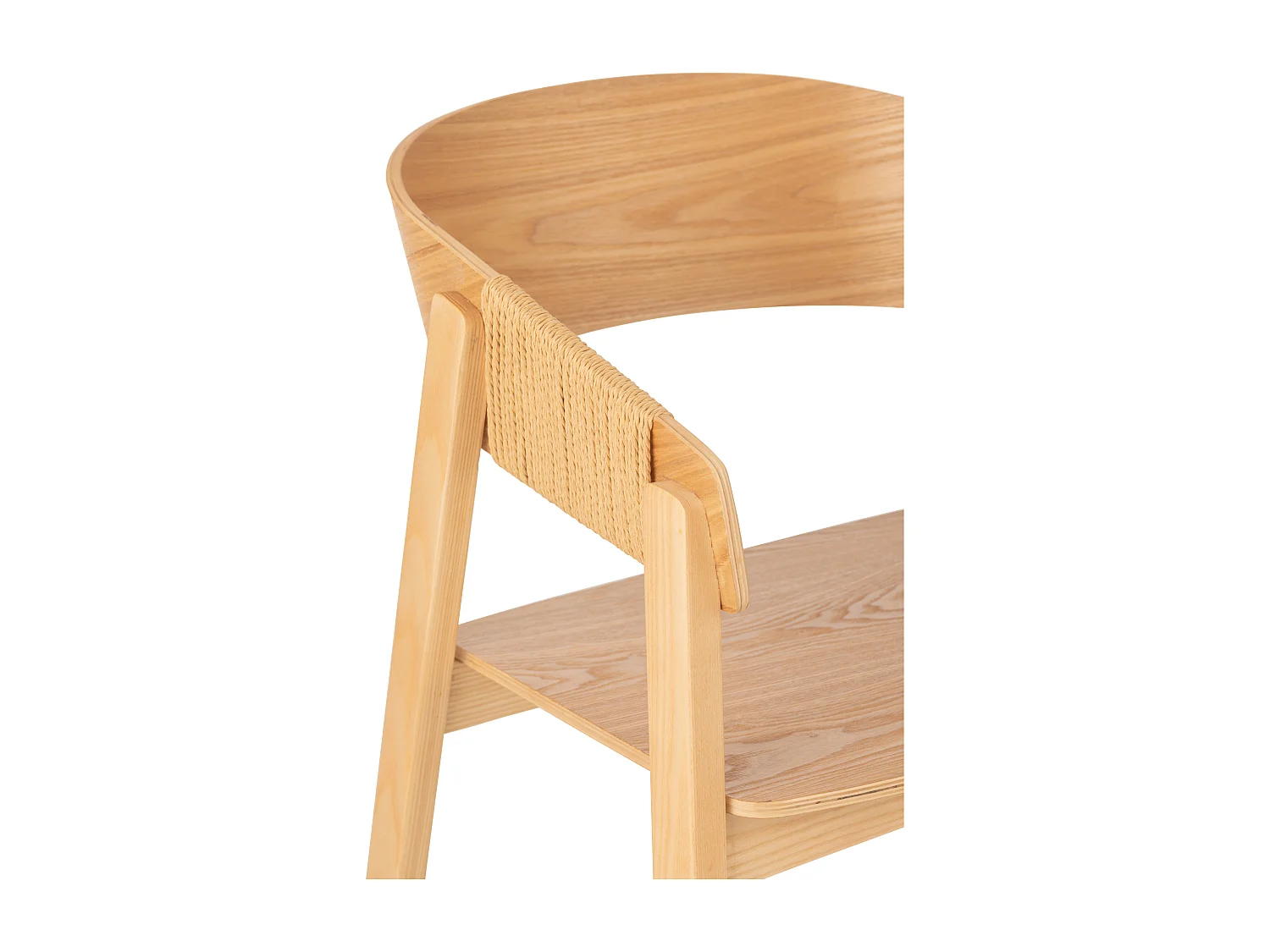 Fauteuil en bois de frêne HIVA – Sobriété naturelle et élégance contemporaine