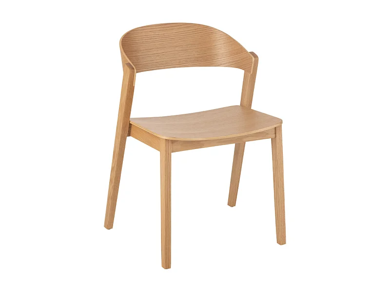 Chaise en bois de frêne HIVA – Design épuré et charme naturel