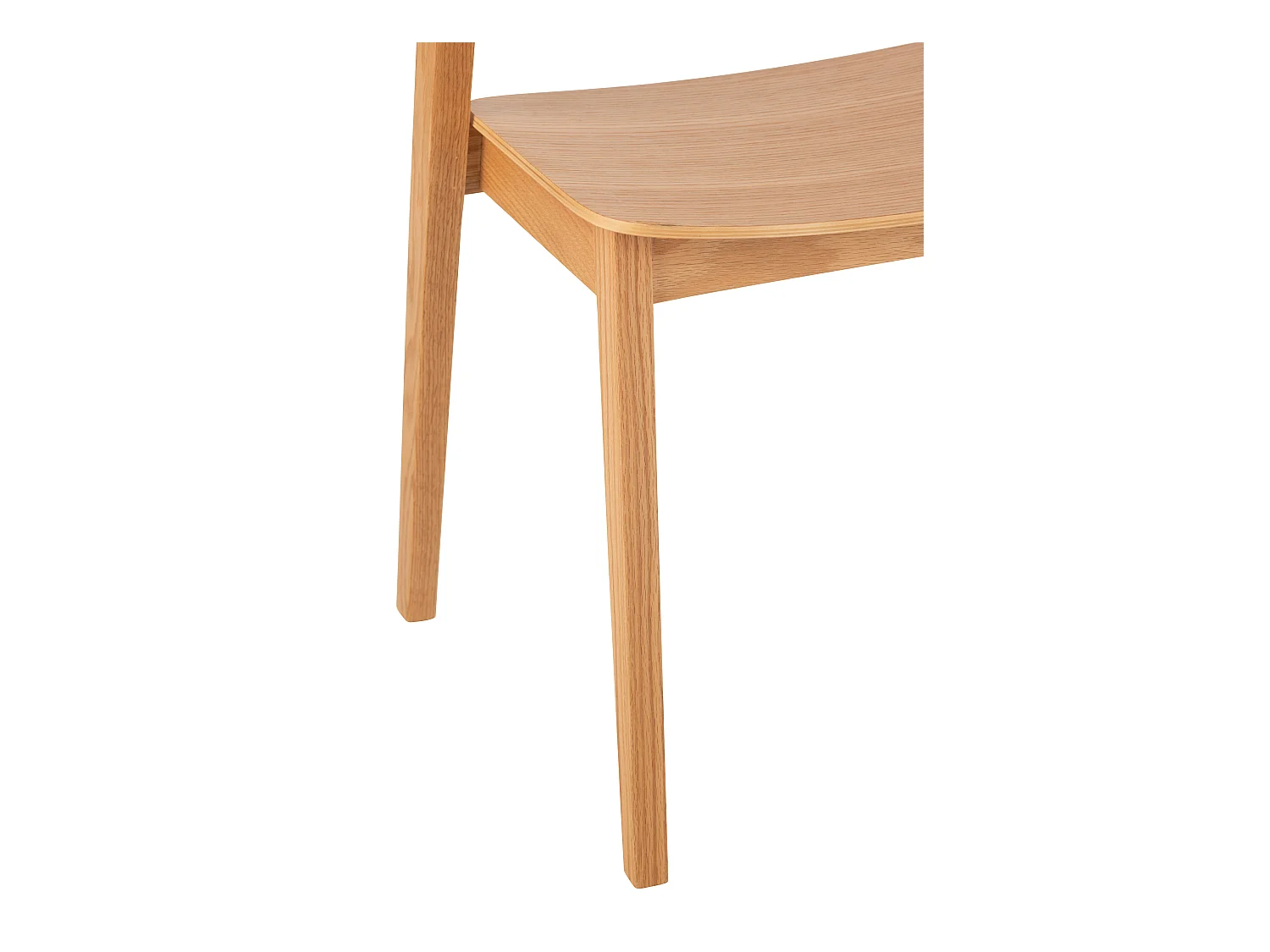 Chaise en bois de frêne HIVA – Design épuré et charme naturel