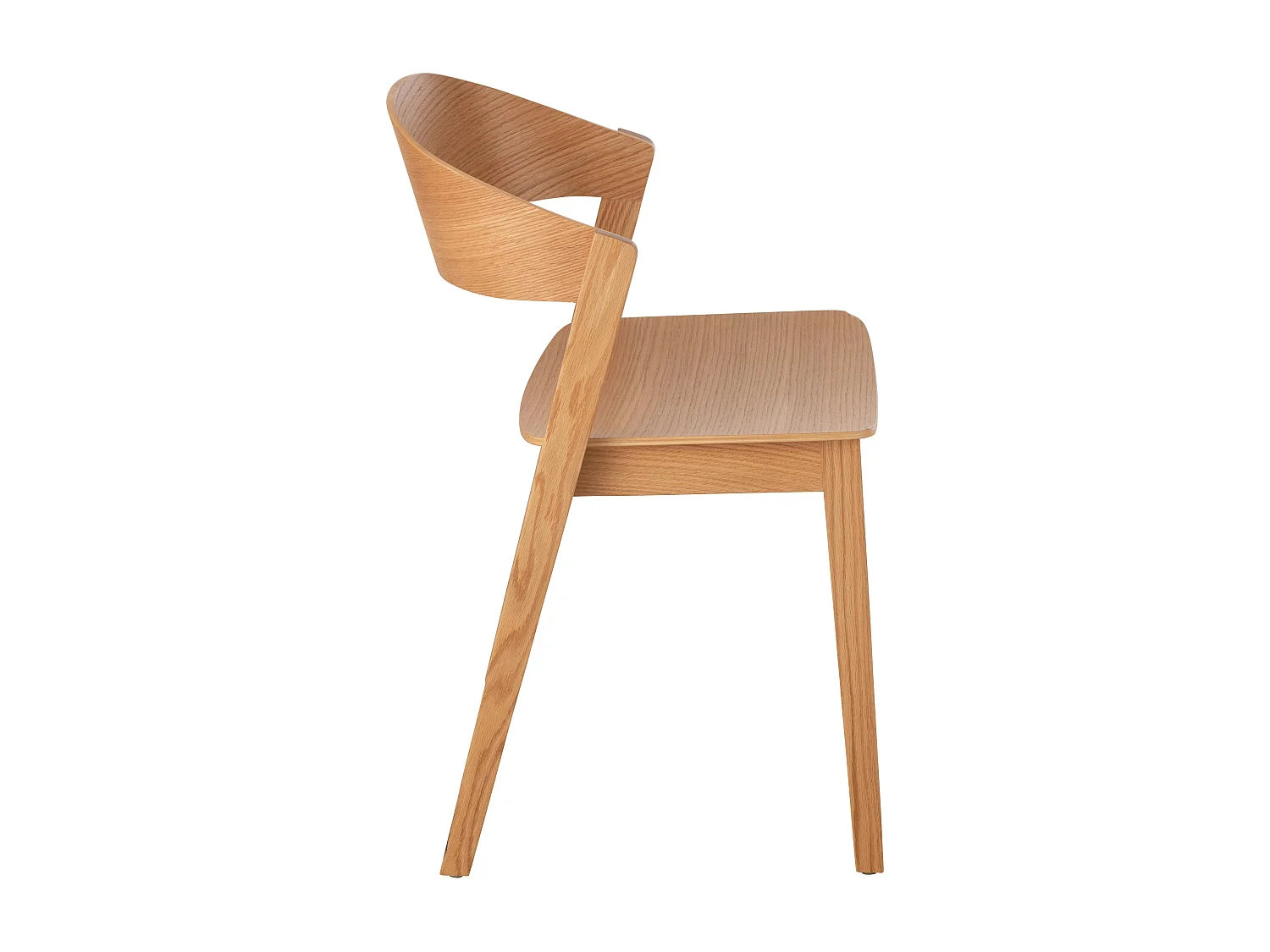 Chaise en bois de frêne HIVA – Design épuré et charme naturel