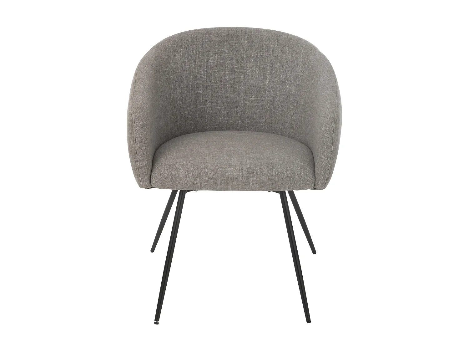 Chaise design WALES – Confort moderne en tissu et métal noir-Gris