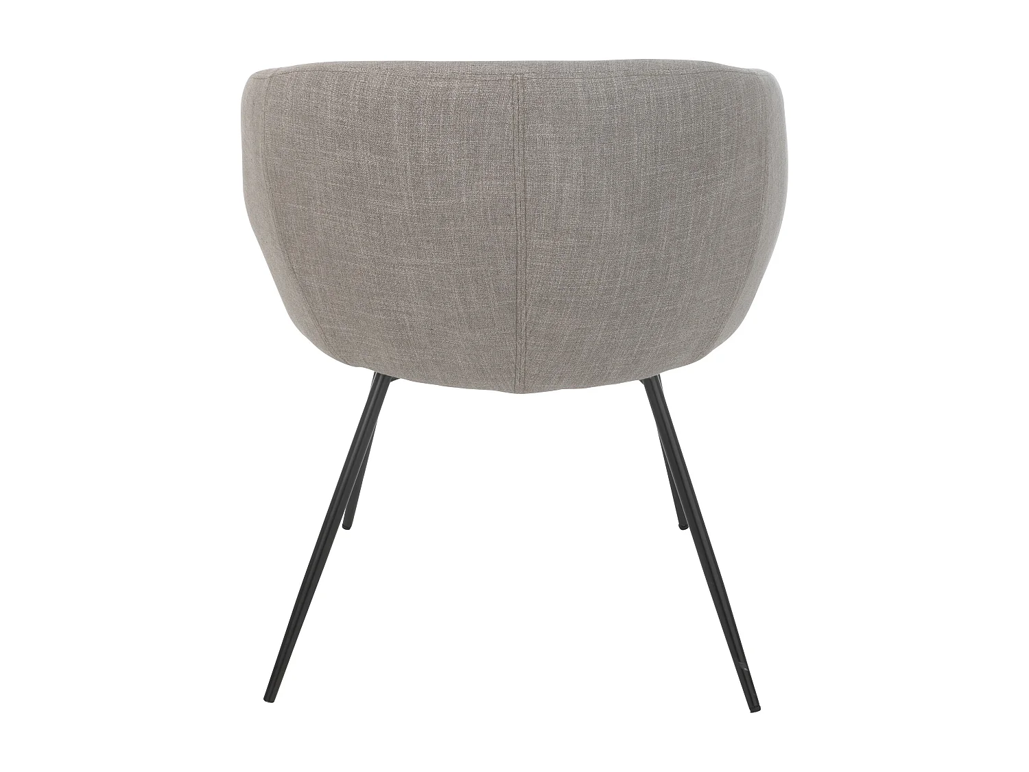 Chaise design WALES – Confort moderne en tissu et métal noir-Gris