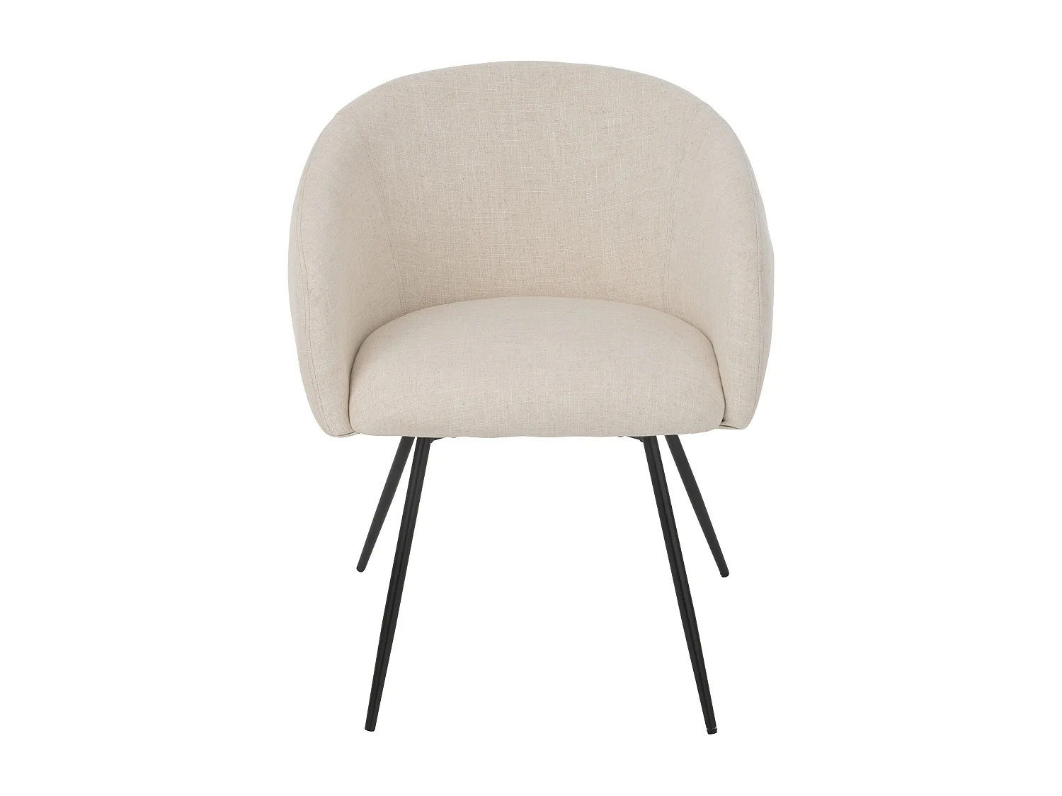 Chaise design WALES – Confort moderne en tissu et métal noir-Gris