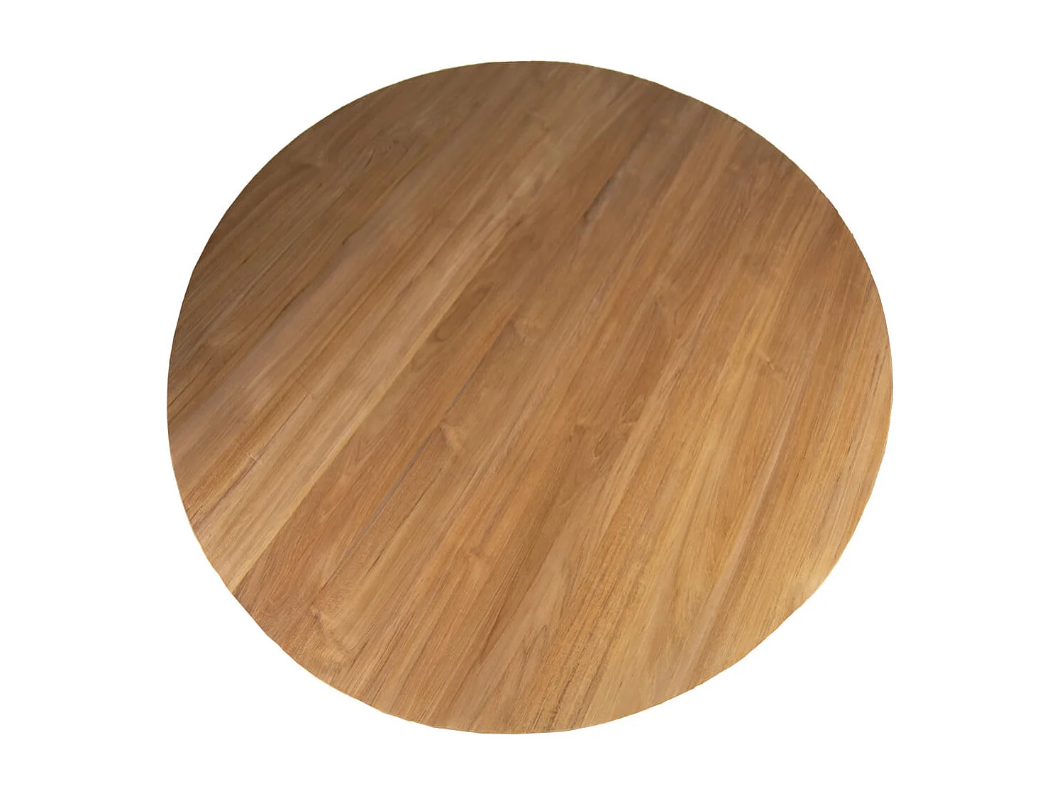 Table à manger ronde en bois massif KURIAL Ø130cm – 6 places