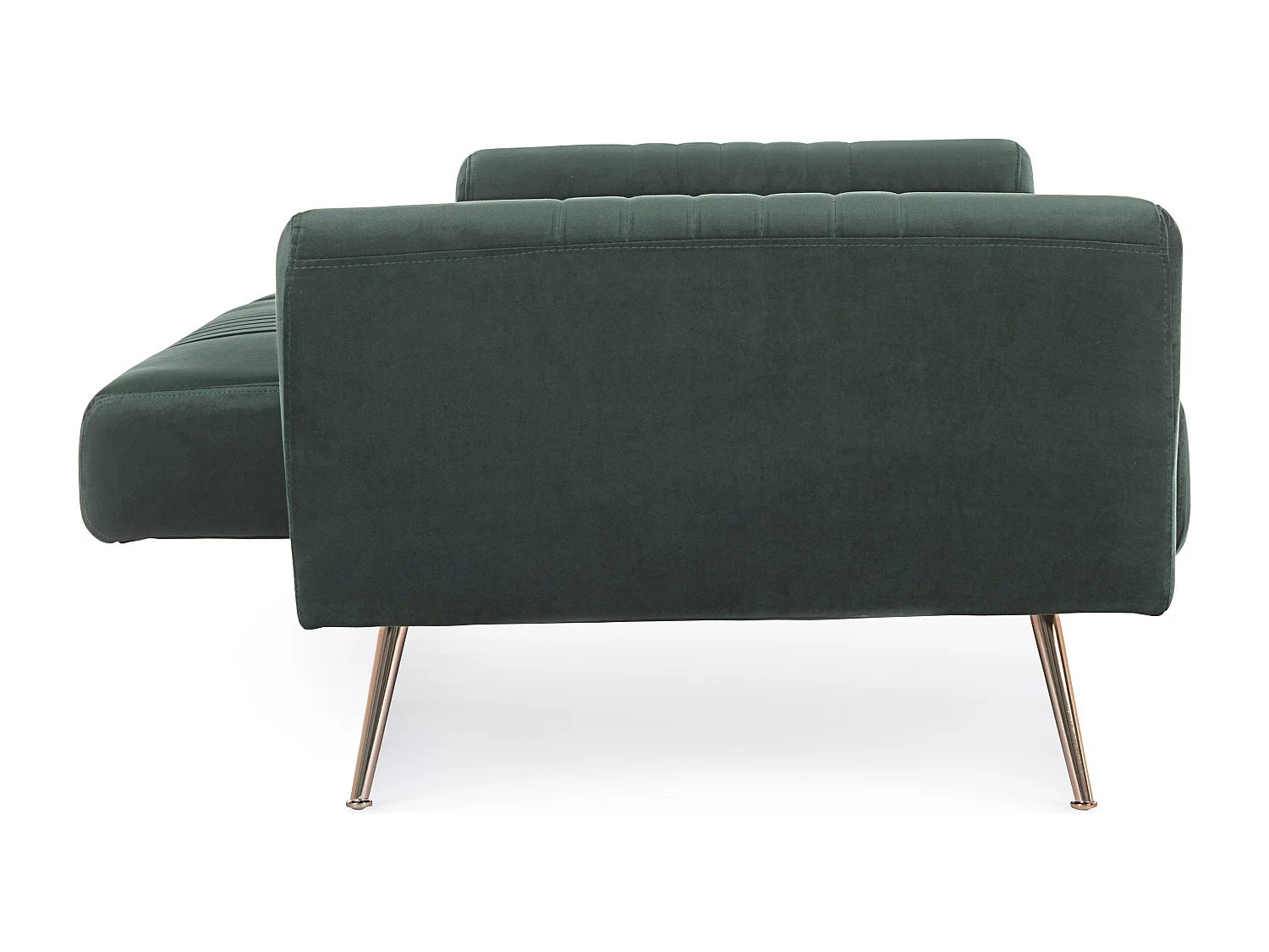 Canapé lit 3 places tissu polyester vert Amanda