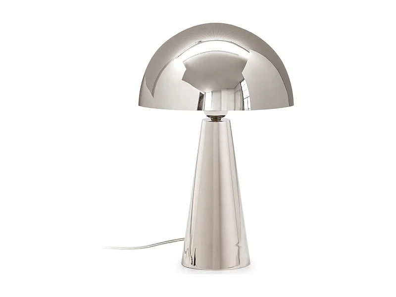 Lampe de table ZOLA en métal finition nickel