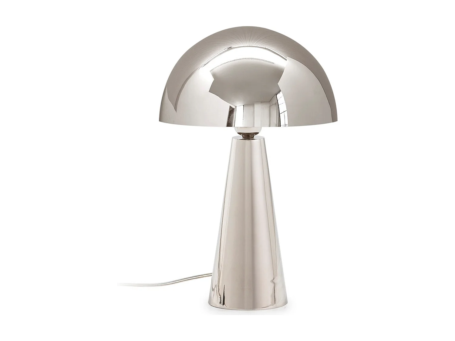 Lampe de table ZOLA en métal finition nickel