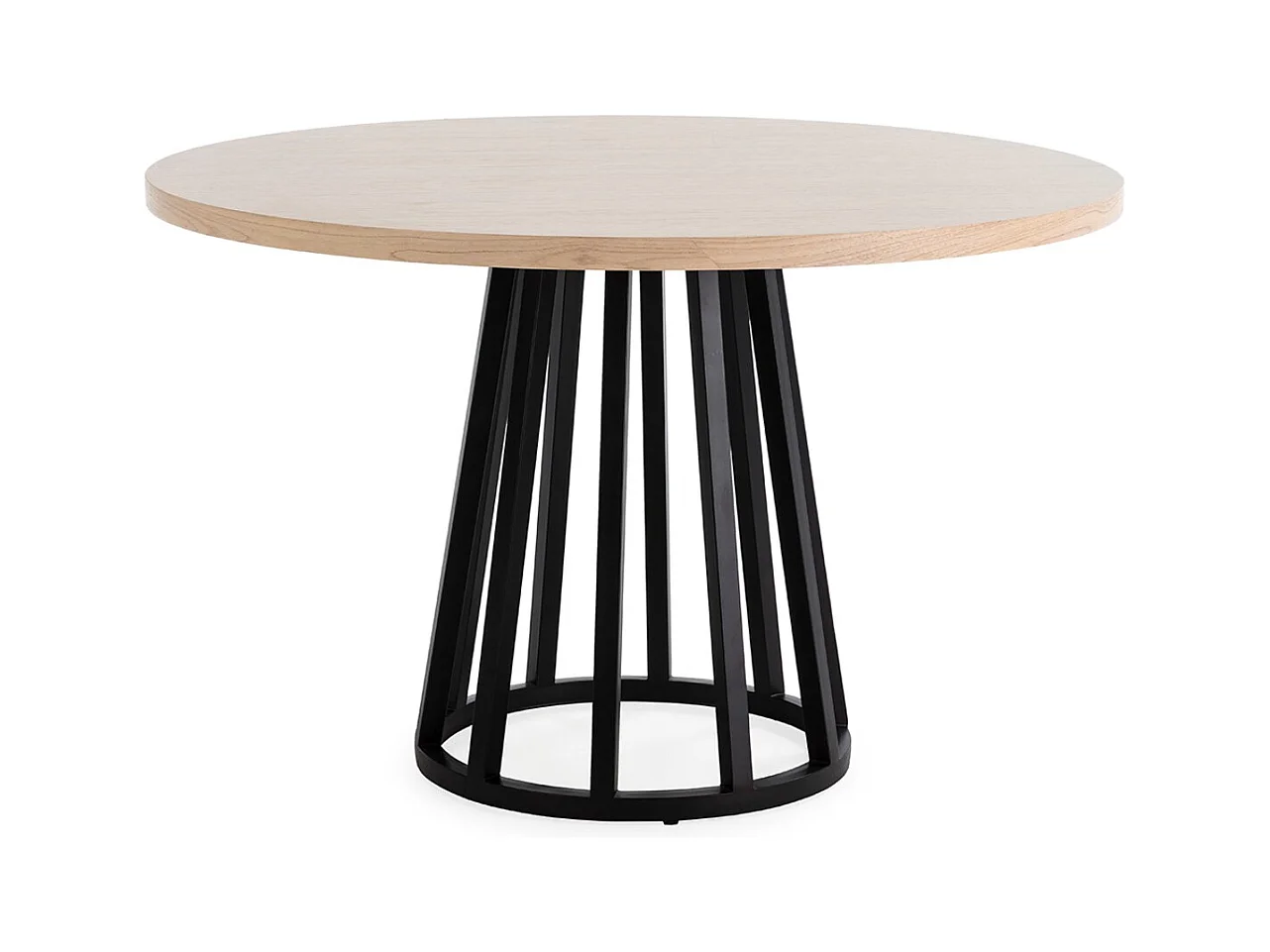 Table de salle à manger ronde ZIMER Ø120cm-Beige