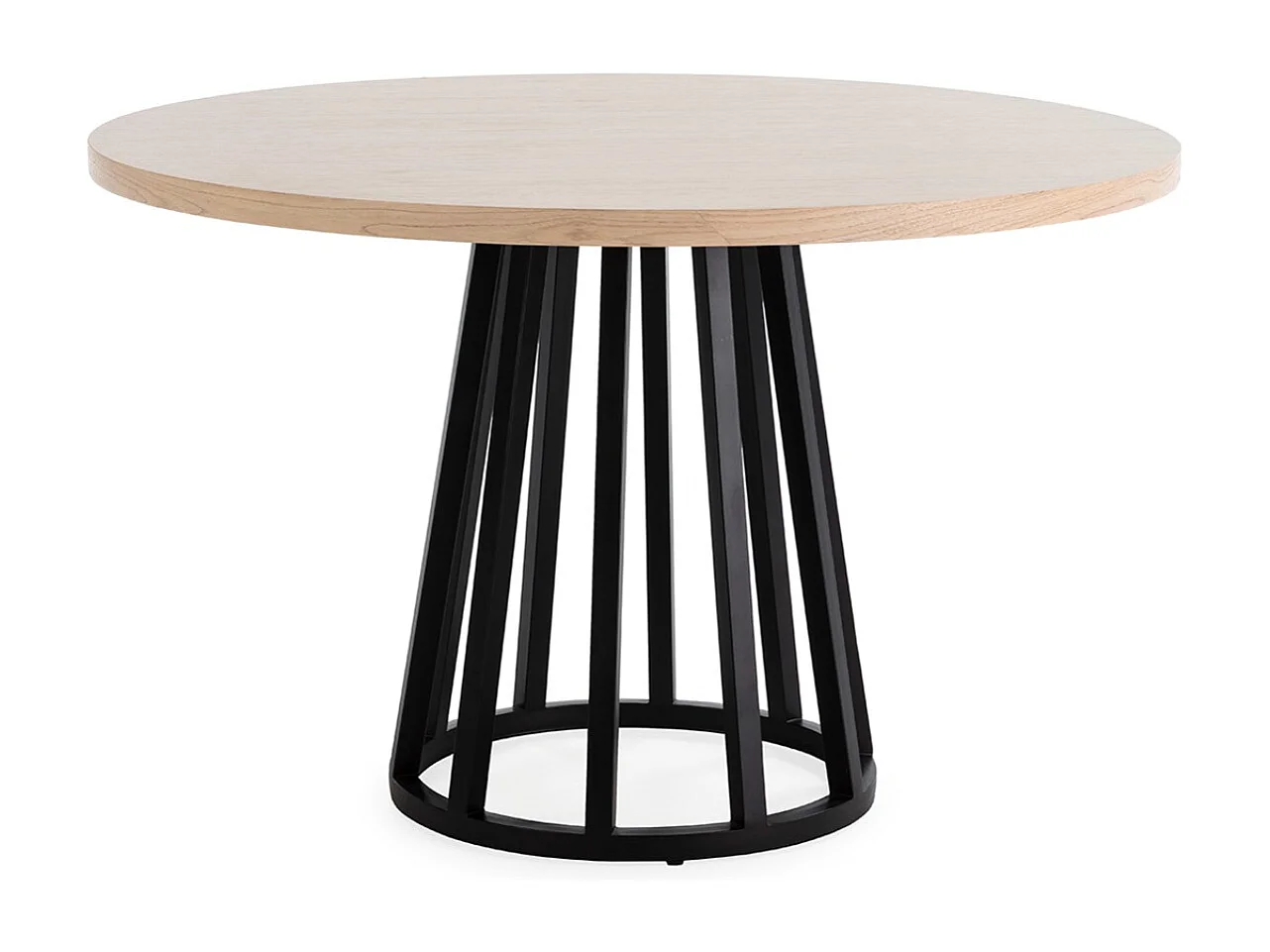 Table de salle à manger ronde ZIMER Ø120cm-Beige