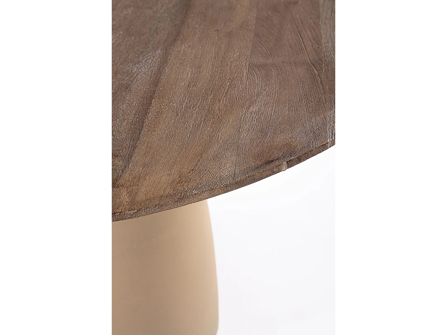 Table à manger BRAZO 140cm – Authenticité et design contemporain-Beige clair