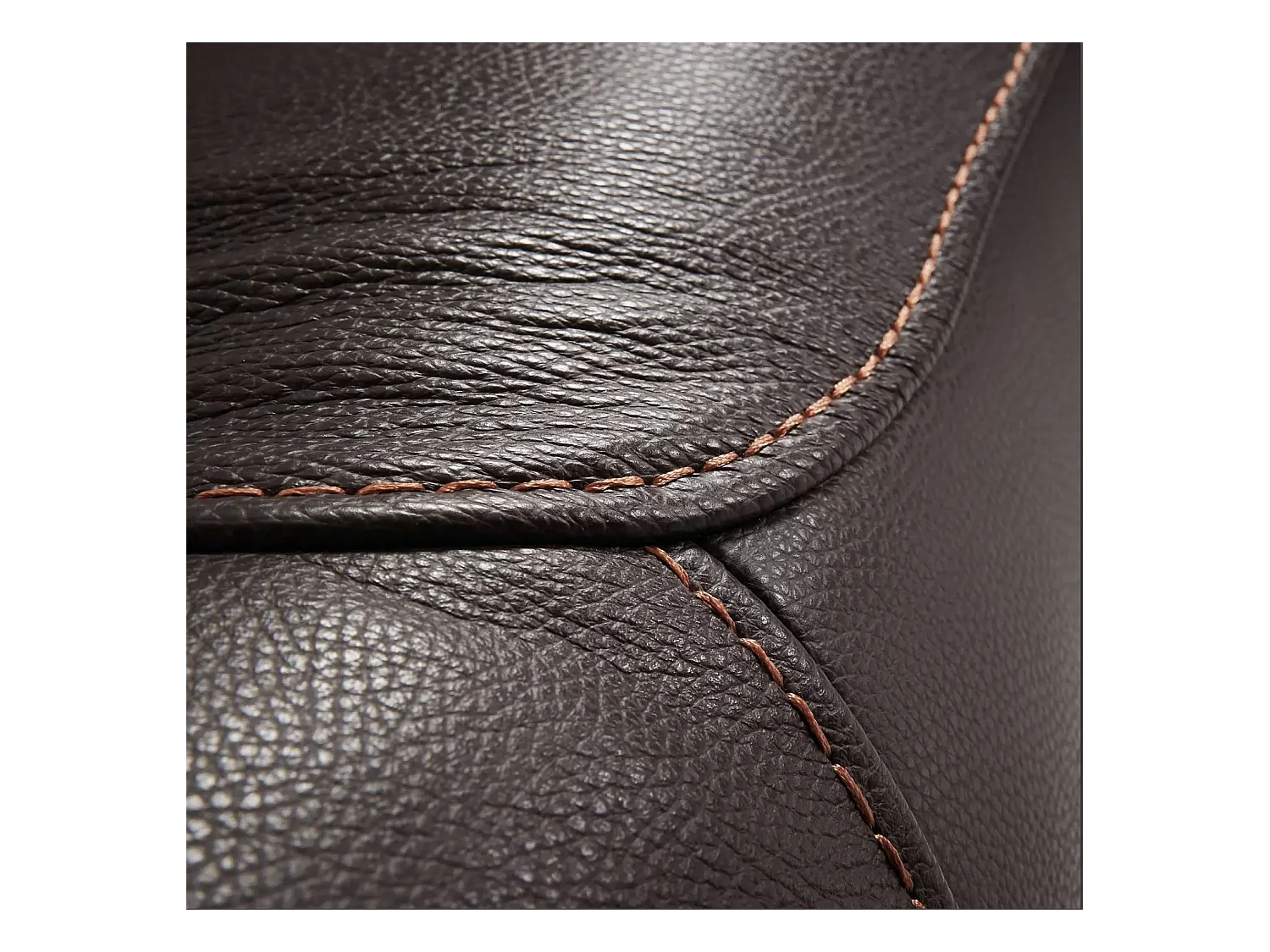 Canapé en cuir Ducka-Marron-Système Electrique-2 places