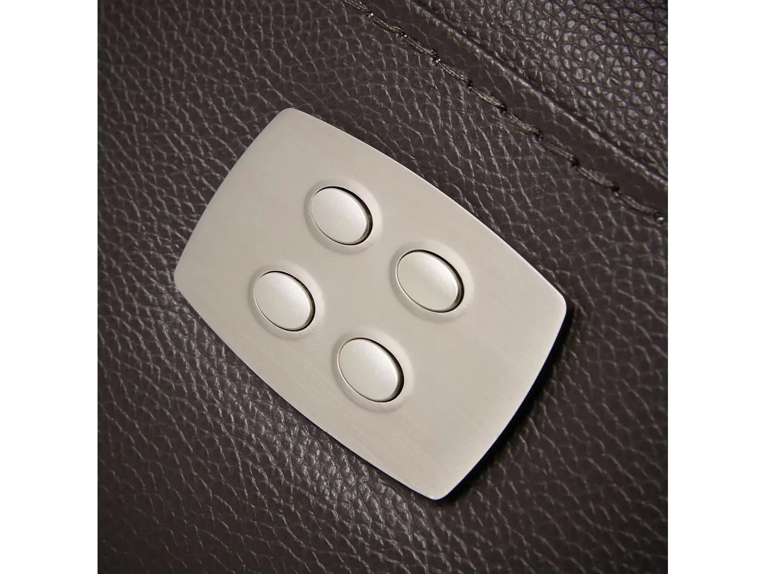 Canapé en cuir Ducka-Marron-Système Electrique-2 places