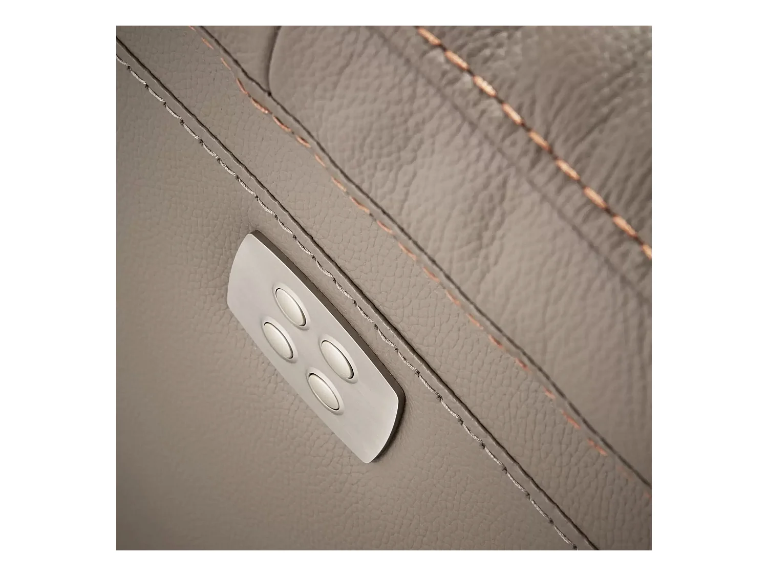 Canapé en cuir Ducka-Marron clair-Système Electrique-2 places