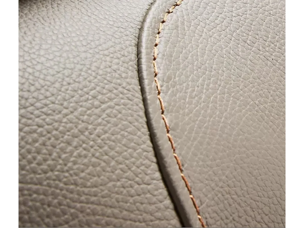 Canapé en cuir Ducka-Marron clair-Système Electrique-3 places