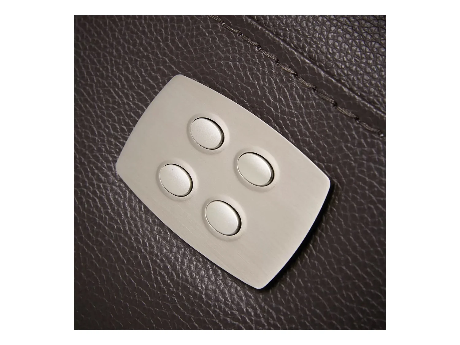 Canapé en cuir Ducka-Marron-Système Electrique-3 places