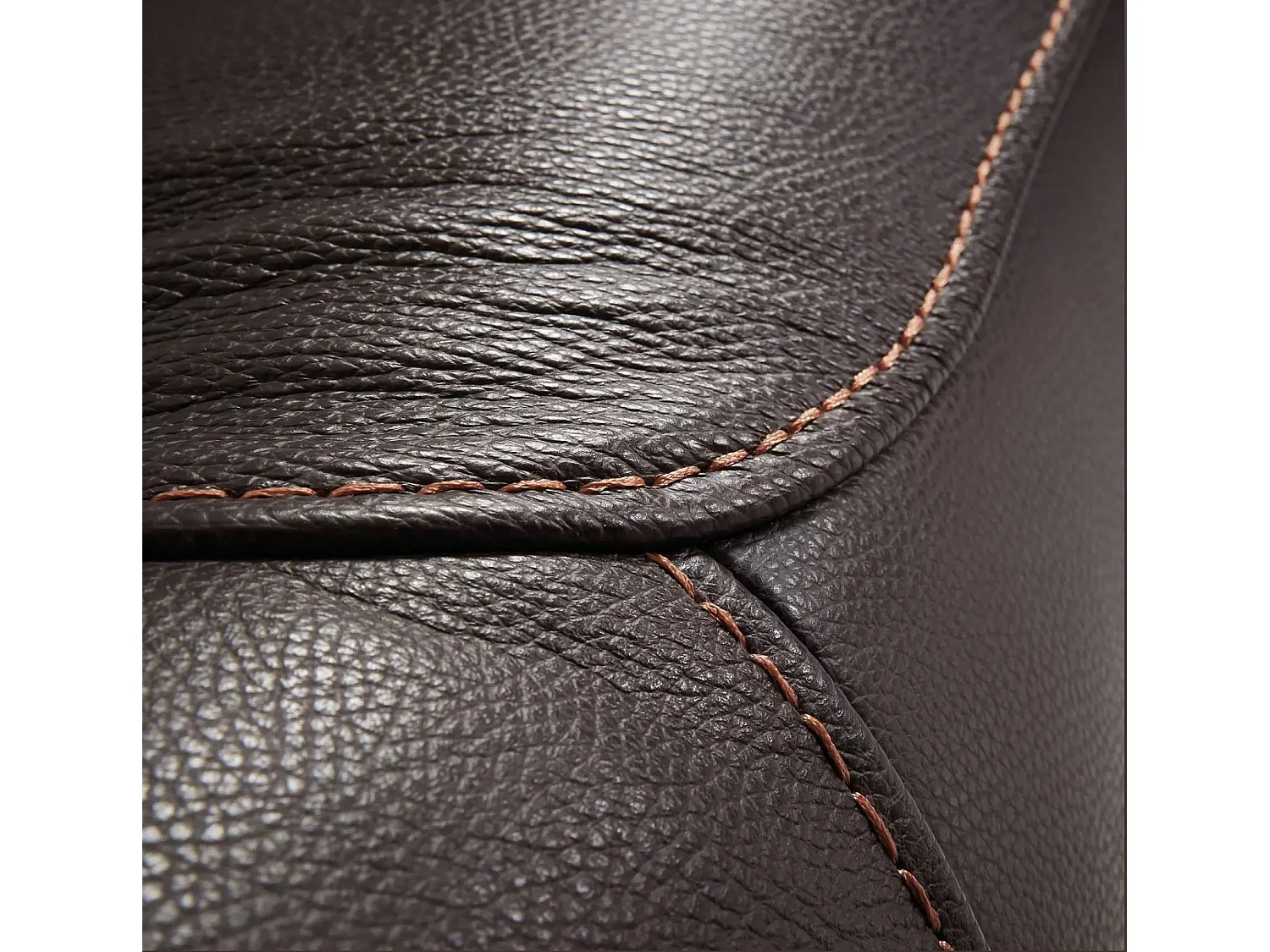 Canapé en cuir Ducka-Marron-Système Electrique-3 places