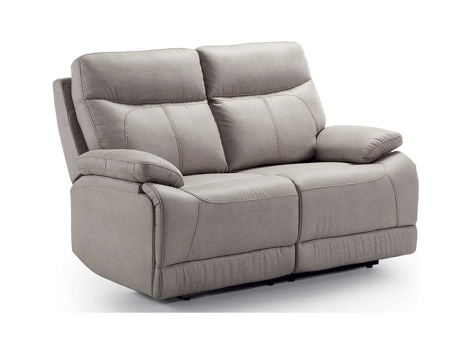 Canapé en cuir Ducka-Marron clair-Système Electrique-1 place fauteuil