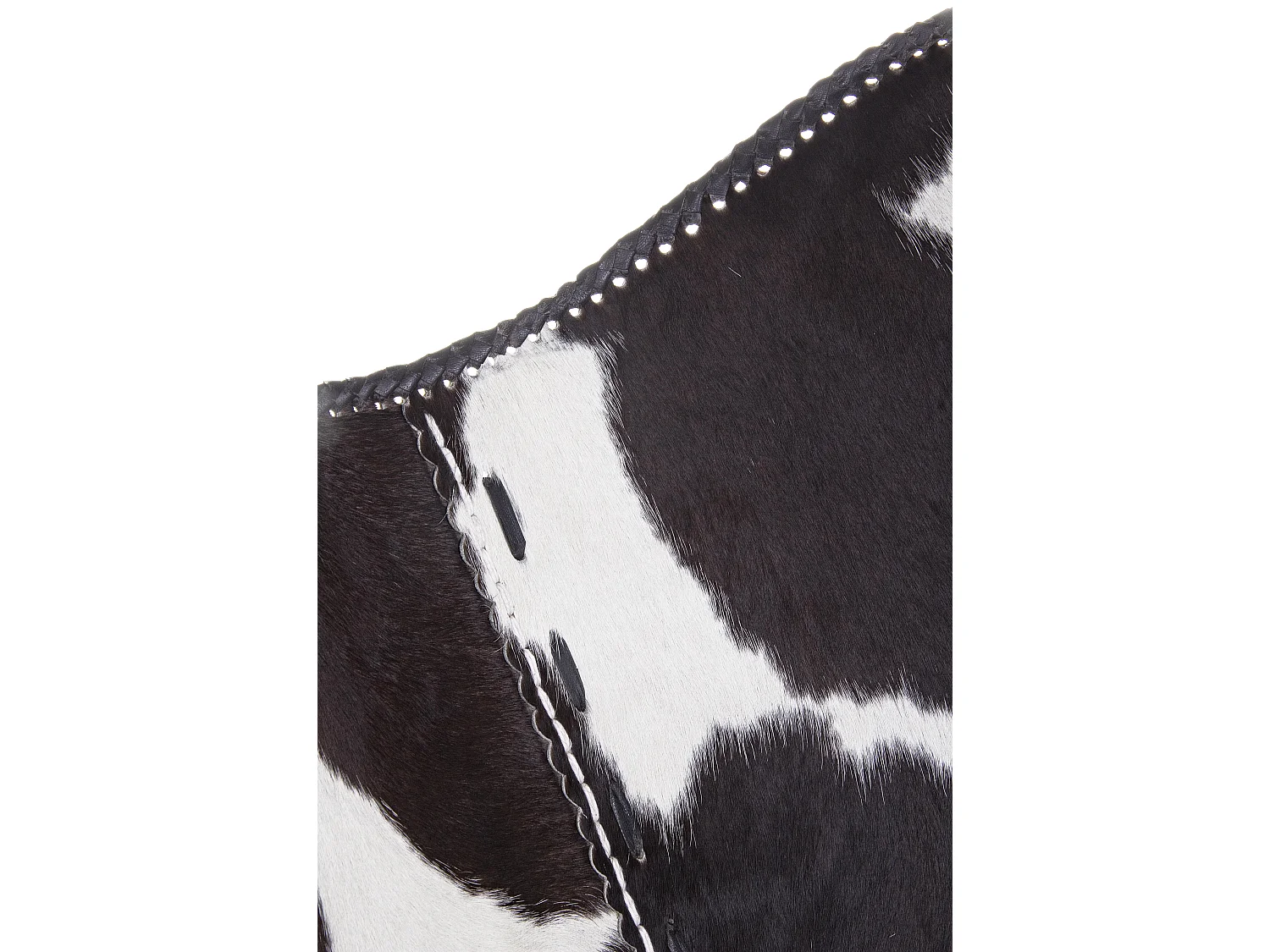 Chaise papillon cuir et pieds acier noir Berry - Lot de 2