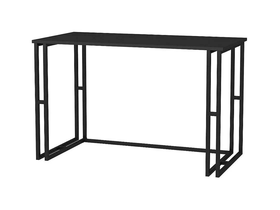 Bureau bois anthracite et métal noir Kinoa 120cm