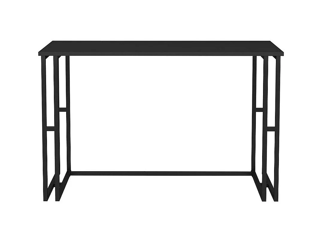Bureau bois anthracite et métal noir Kinoa 120cm