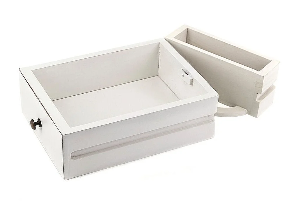 Bureau tretaux à hauteur réglable bois massif de mindi blanc et marron Kirest 150cm