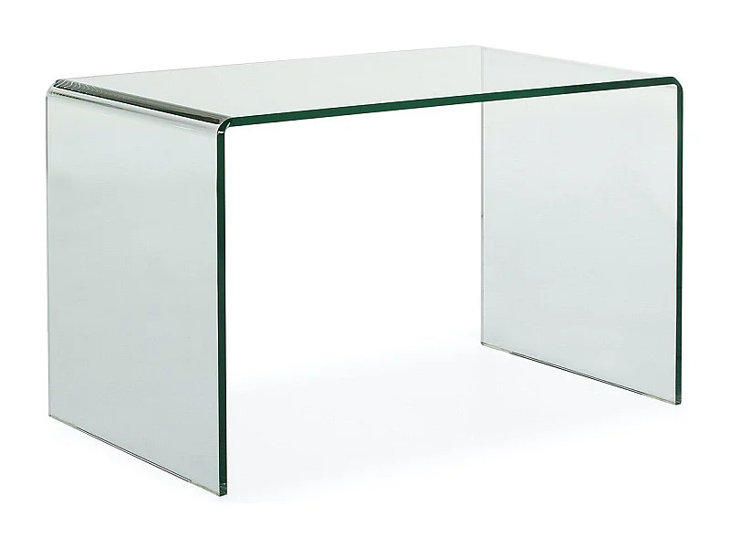 Angela transparant glazen design bureau 120 cm