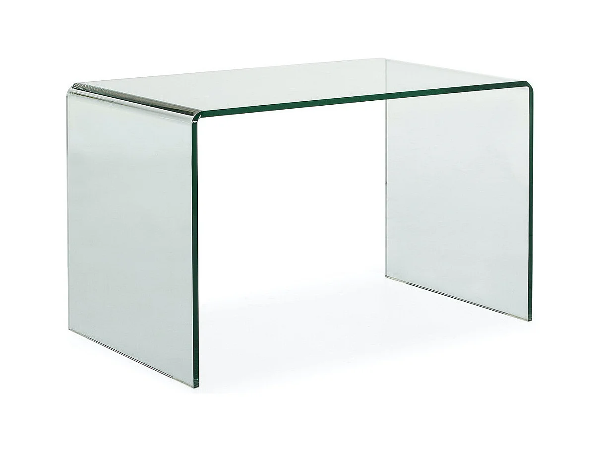Angela transparant glazen design bureau 120 cm