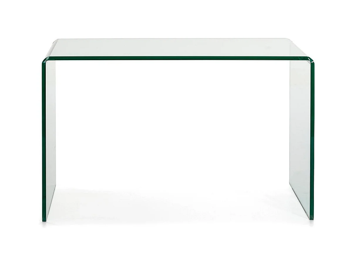 Angela transparant glazen design bureau 120 cm