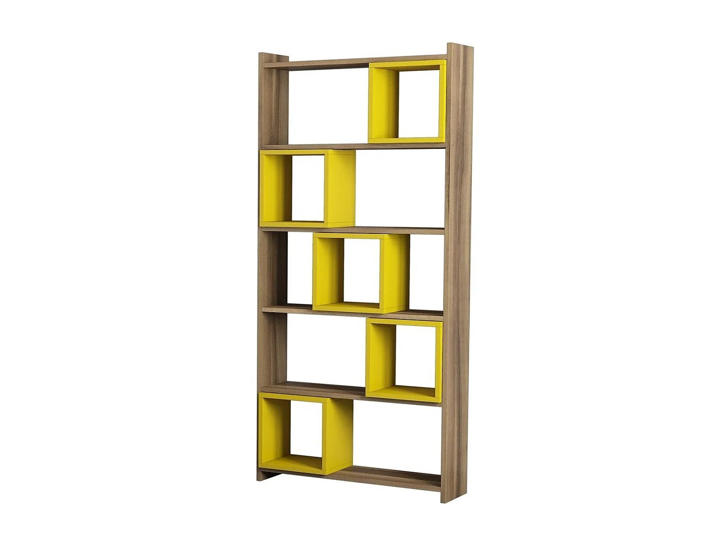 Escrivaninha Boêmia em Nogueira e Amarelo - Estudo Inspirador