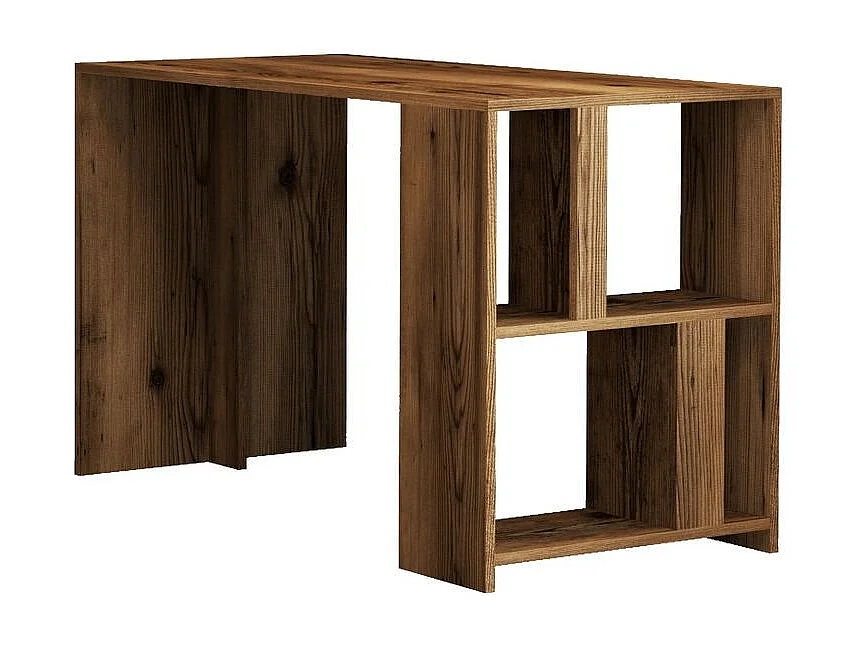 Secretária e Estante de Estudo Nogueira - Design Moderno e Funcional