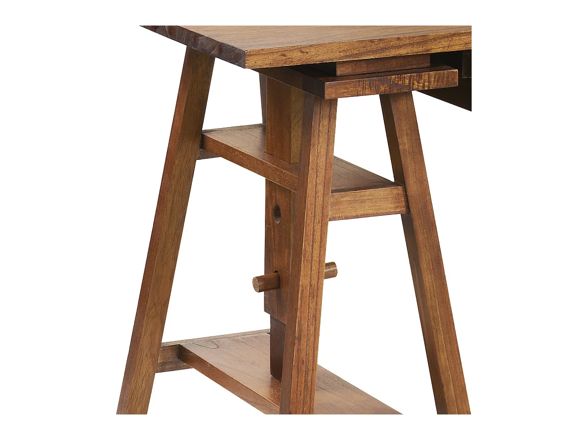 Bureau tréteaux réglable en bois massif ORKA