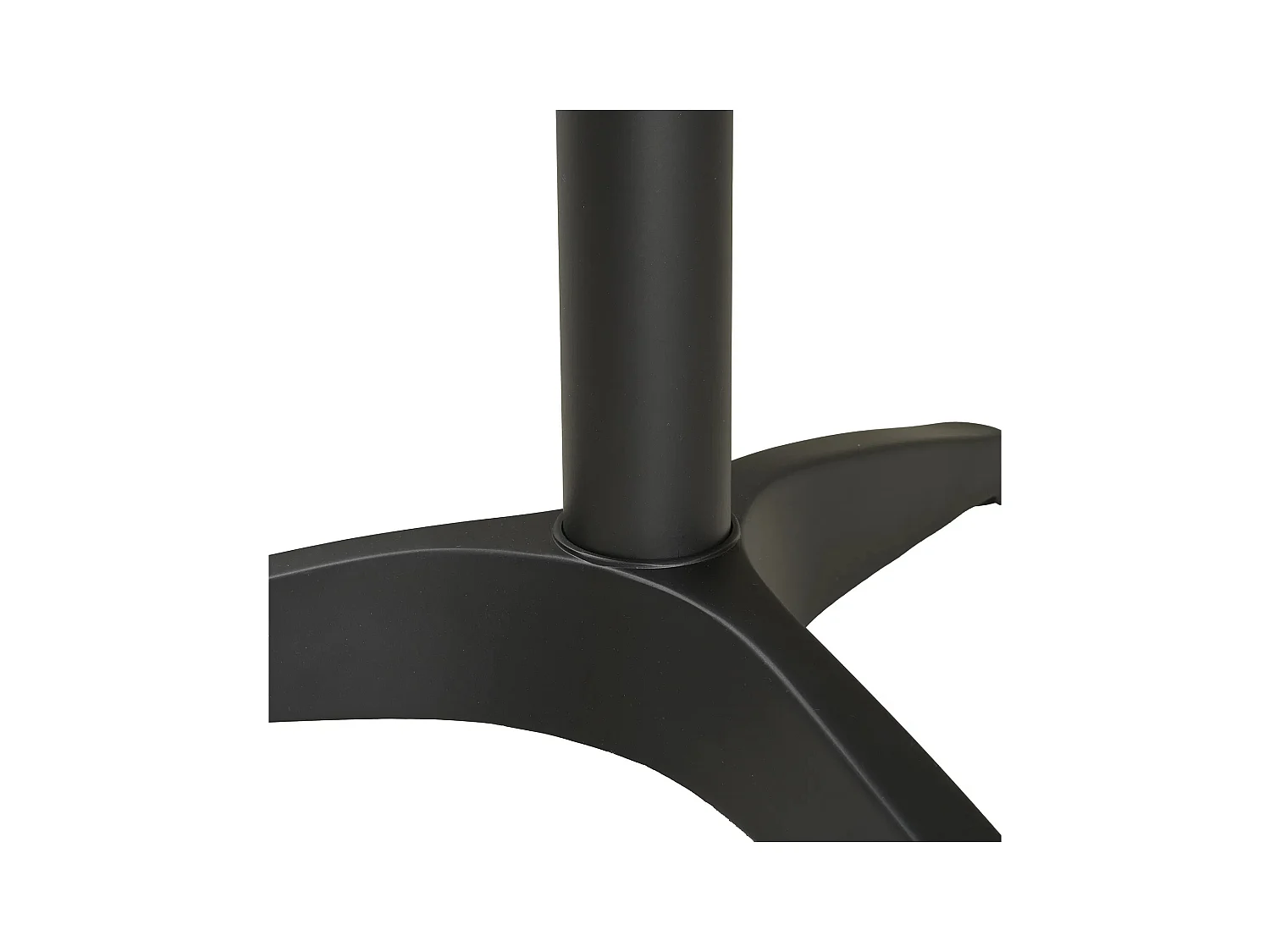 Table de bistrot ronde KUSTA Ø60cm – Plateau blanc aspect marbre, bord doré & pied métal noir