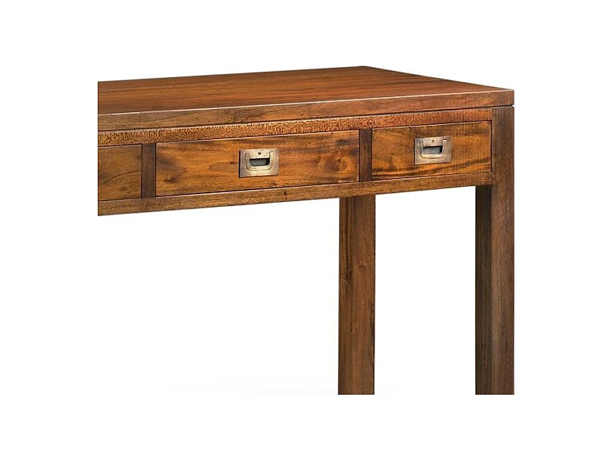 Bureau 3 tiroirs en bois d'acajou massif FALKANE