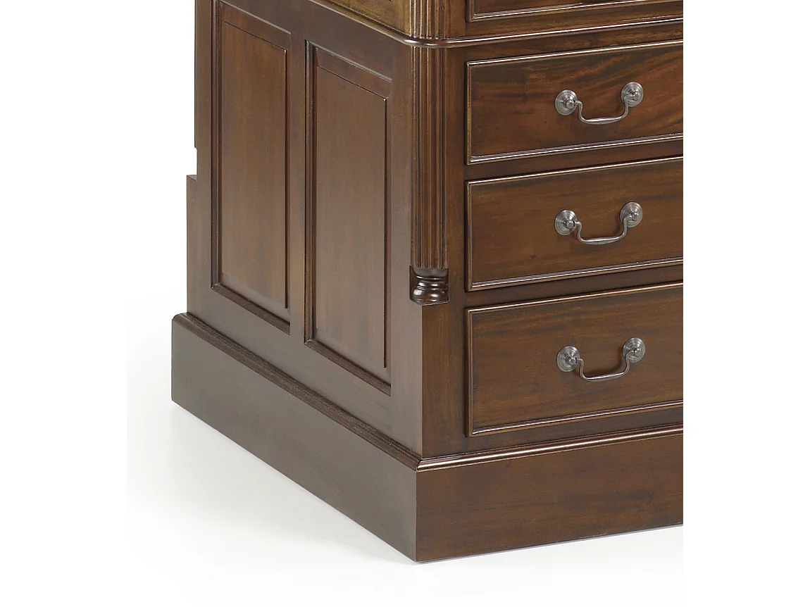 Bureau en bois massif d'acajou CASTLE 160cm