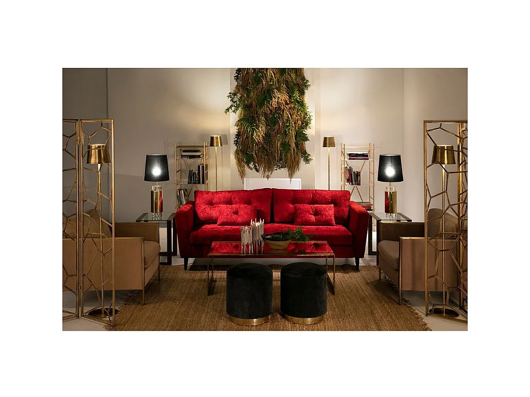 Bougeoir métal doré Sandjee H 29