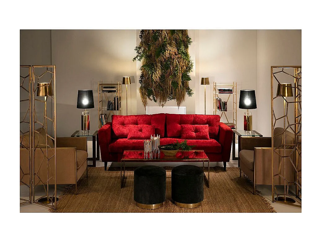 Bougeoir métal doré Sandjee H 29