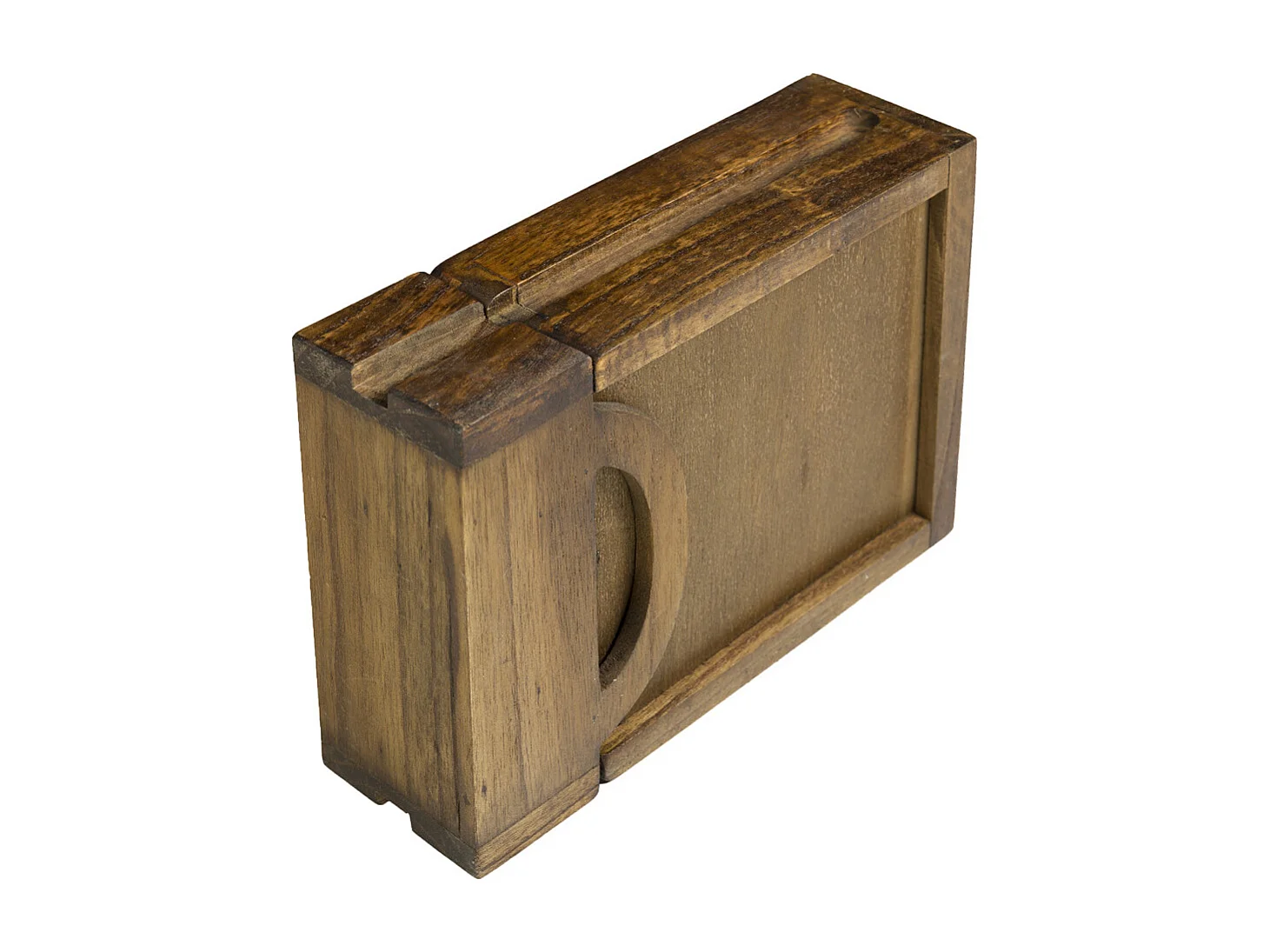 Bureau 5 tiroirs 1 porte en bois d'acajou massif FALKANE