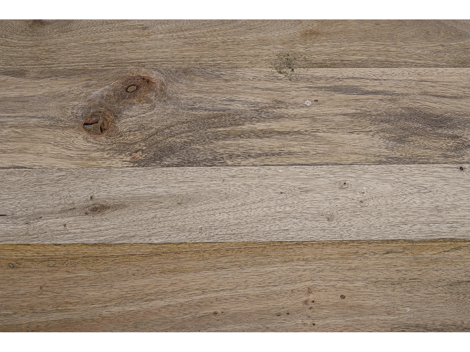 Bureau industriel bois de manguier recyclé et acier noir Kramer 120cm