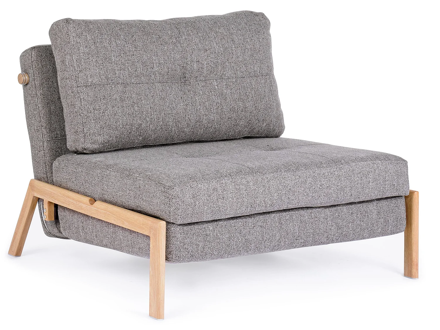 Fauteuil convertible tissu KOREN - Design nordique