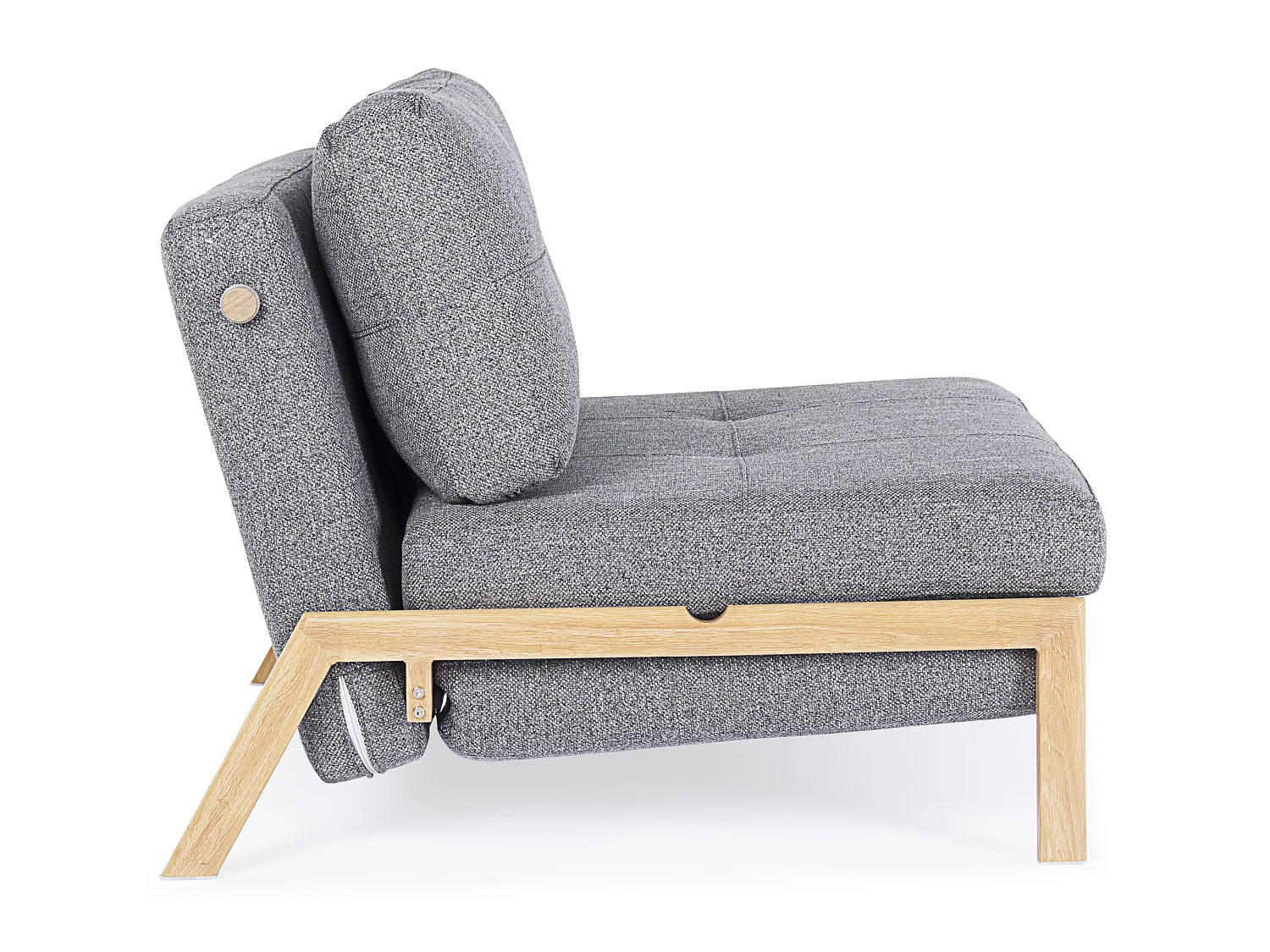Fauteuil convertible tissu KOREN - Design nordique